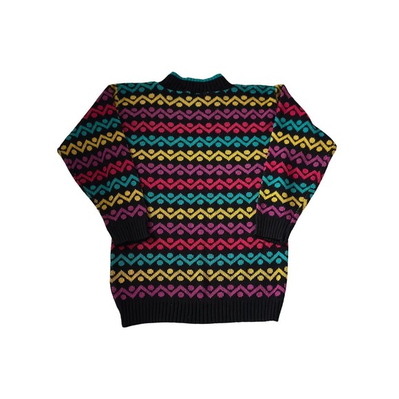 Girls Jet Set Sweater Stripped Vintage Sweater I Girls 14 - Picture 7 of 9